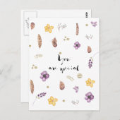 Je bent speciaal briefkaart (Voorkant / Achterkant)