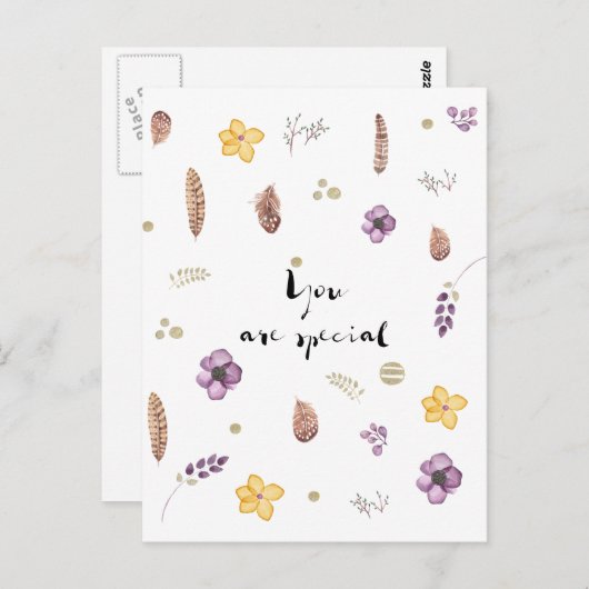 Je bent speciaal briefkaart (Voorkant / Achterkant)