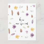 Je bent speciaal briefkaart (Voorkant)