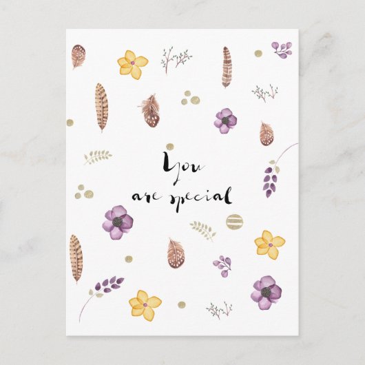 Je bent speciaal briefkaart (Voorkant)