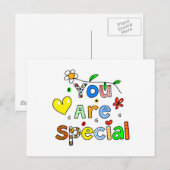 Je bent speciaal briefkaart (Voorkant / Achterkant)