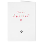 Je bent speciaal Kaart Romantic Flowers Bike (Achterkant)