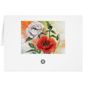 Je bent speciaal - mooie rode witte papavers - (Achterkant Horizontaal)