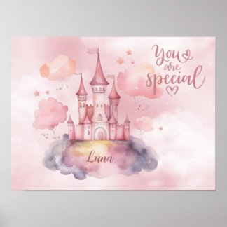 Je bent speciaal Paleis op de Roze Wolk Poster