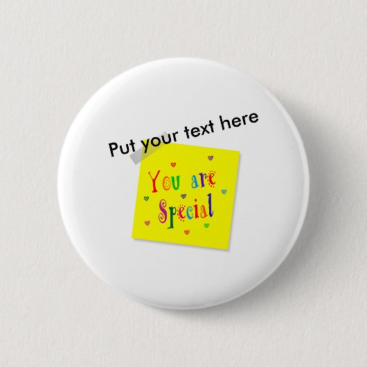 Je bent speciaal ronde button 5,7 cm (Voorkant)