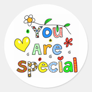 Je bent speciaal ronde sticker