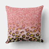 Je Bent Speciaal Roze Glitter Luipaardprint Kussen (Achterkant)