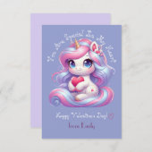 Je bent speciaal | Schattigee Eenhoorn Valentijnsd Bedankkaart (Voorkant / Achterkant)