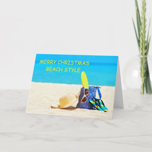 JE BENT "SPECIaal" STRAND KERST GROET Kaart (Voorkant)