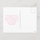 Je bent speciaal voor eieren. feestdagenkaart (Achterkant)