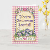 Je bent speciaal - Wenskaart Kaart (Gele Bloem)