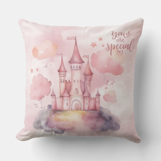 Je bent Special Palace in de Pink CloudBurp Doek Kussen (Voorkant)