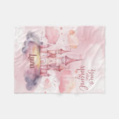 Je bent Special Palace op de Pink Cloud Fleece Deken (Voorkant (Horizontaal))