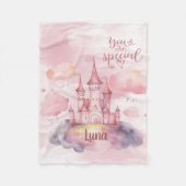 Je bent Special Palace op de Pink Cloud Fleece Deken (Voorkant)