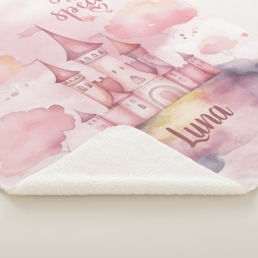 Je bent Special Palace op de Pink Cloud Sherpa Deken (3/4)