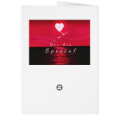 Je bent speciale Kaart Sunset Love - voeg tekstnaa (Achterkant)