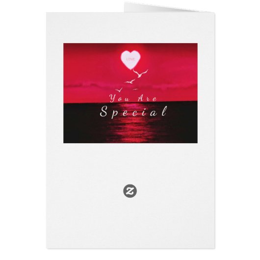 Je bent speciale Kaart Sunset Love - voeg tekstnaa (Achterkant)