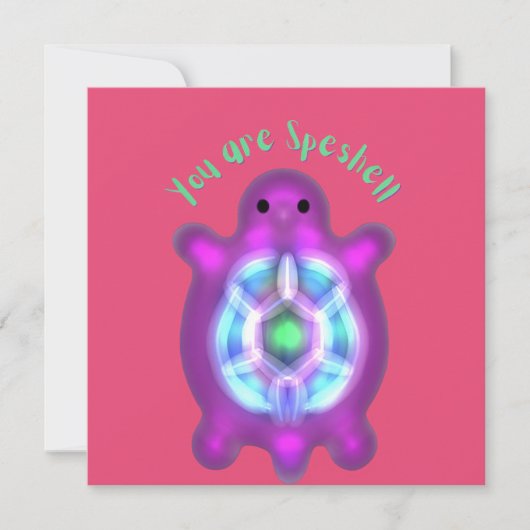 Je Bent Speshell Turtle Persoonlijke Cadeau Kaart (Voorkant)