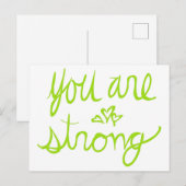 Je bent sterk briefkaart (Voorkant / Achterkant)