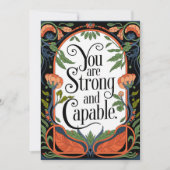 Je bent sterk en capabel Inspirerend quote Aankondiging (Voorkant)