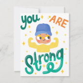 JE BENT STERK FEESTDAGENKAART (Voorkant)