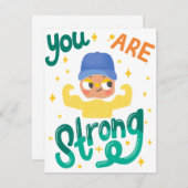 JE BENT STERK FEESTDAGENKAART (Voorkant / Achterkant)