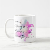 Je bent sterk, moedig en slim koffiemok (Links)