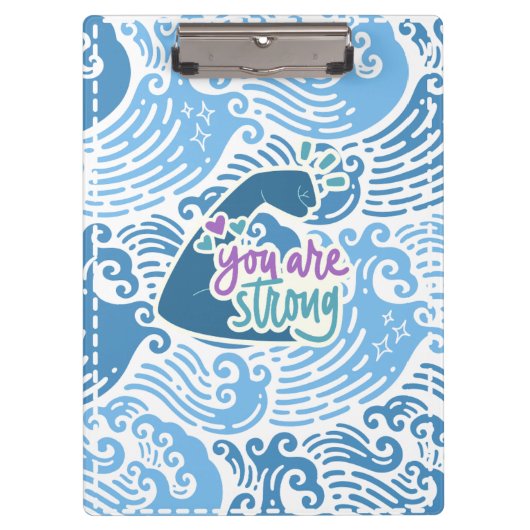 Je bent sterk Oceaan Thema Klembord (Voorkant)