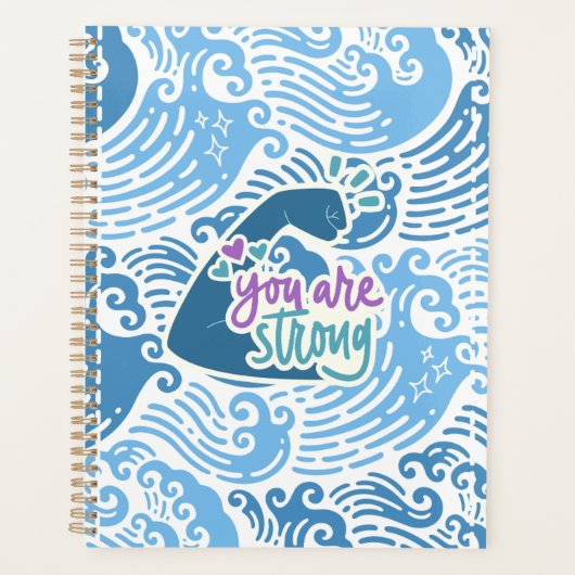 Je bent sterke oceaan thema planner (Voorkant)