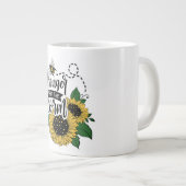 Je bent sterker dan deze storm. grote koffiekop (Voorkant rechts)