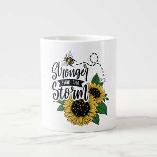 Je bent sterker dan deze storm. grote koffiekop