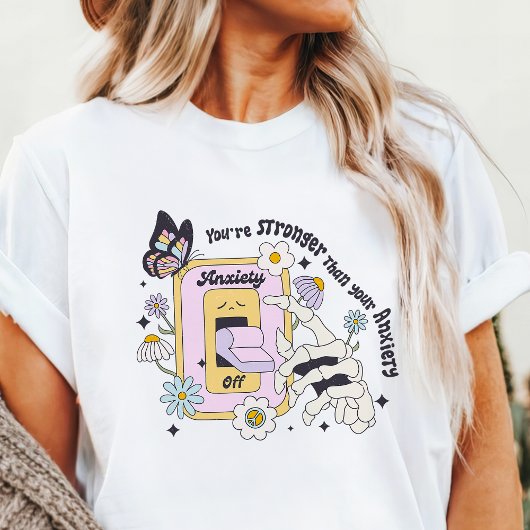 Je bent sterker dan je angst Tri-Blend shirt