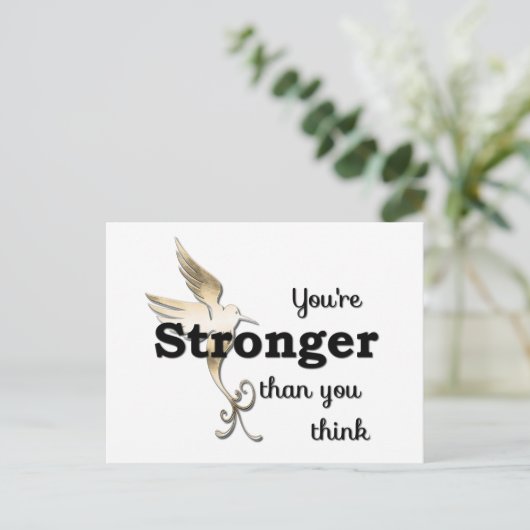 Je bent sterker dan je denkt briefkaart (Staand voorkant)