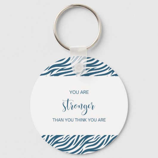 Je bent sterker dan je denkt dat je Sleutelhanger  (Voorkant)