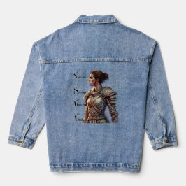 Je bent sterker dan je denkt denim jacket