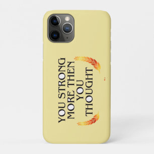 Je bent sterker dan je denkt - Elegant gouden mott Case-Mate iPhone Case