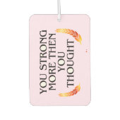 Je bent sterker dan je denkt - Elegant gouden mott Luchtverfrisser (Voorkant)