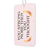 Je bent sterker dan je denkt - Elegant gouden mott Luchtverfrisser (Links)