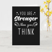 Je bent sterker dan je denkt Gezegde Kaart (Gele Bloem)