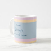 Je bent sterker dan je denkt koffiemok (Voorkant links)