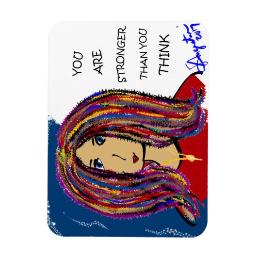 JE BENT STERKER DAN JE DENKT MAGNEET (Verticaal)