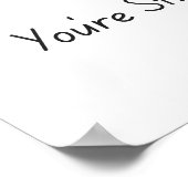 Je bent sterker dan je denkt - Motivatie post Poster (Hoek)