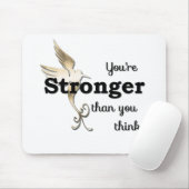 Je bent sterker dan je denkt muismat (Met muis)