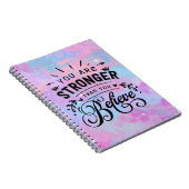 Je bent sterker dan je denkt notitieboek (Rechterzijde)
