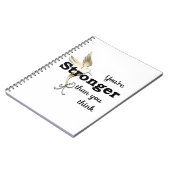 Je bent sterker dan je denkt notitieboek (Linkerzijde)