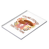 Je bent sterker dan je denkt notitieboek (Linkerzijde)