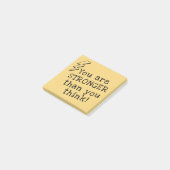 Je bent sterker dan je denkt Positief Post-it® Notes (Schuin)