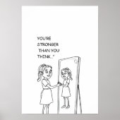 Je bent sterker dan je denkt poster (Voorkant)