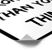 Je bent sterker dan je denkt, Quote Poster (Hoek)