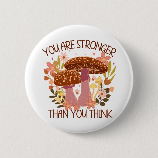 Je bent sterker dan je denkt ronde button 5,7 cm (Voorkant)